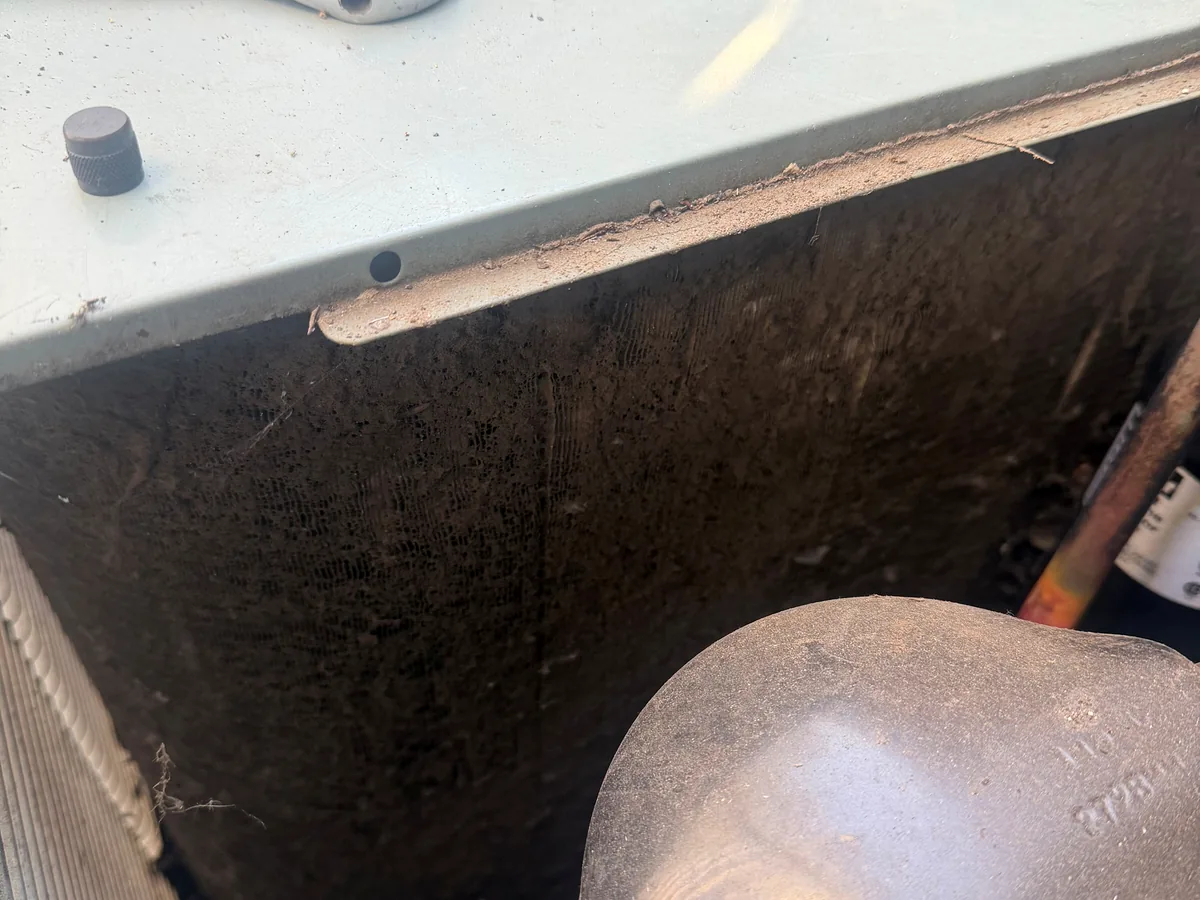 HVAC coil being cleaned during preventive maintenance